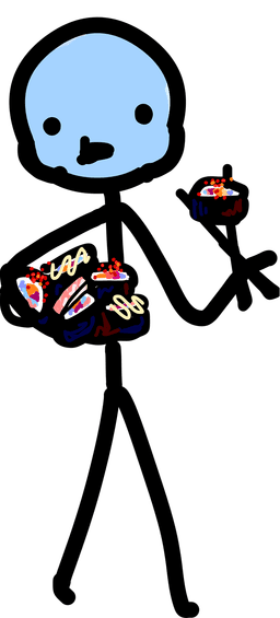 Guy with sushi